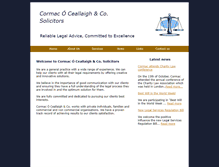 Tablet Screenshot of coclegal.ie